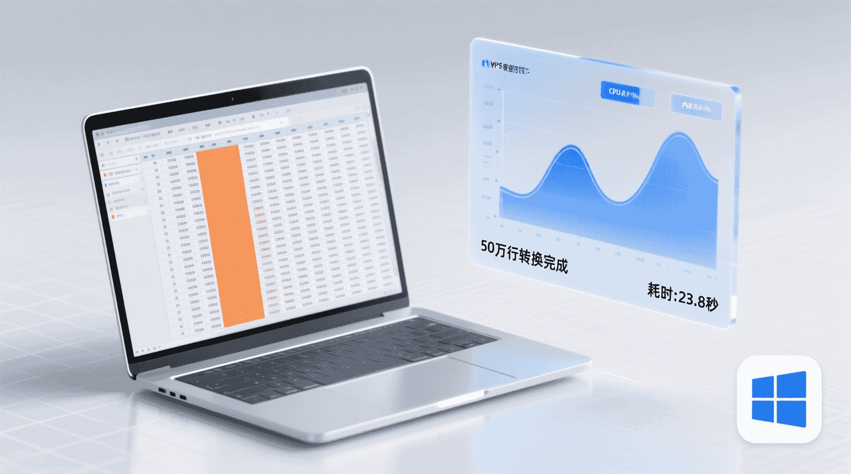 性能与成本：实测 50 万行转换耗时